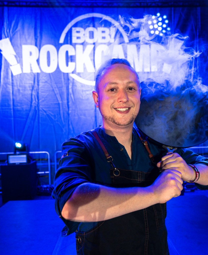 Chef on stage